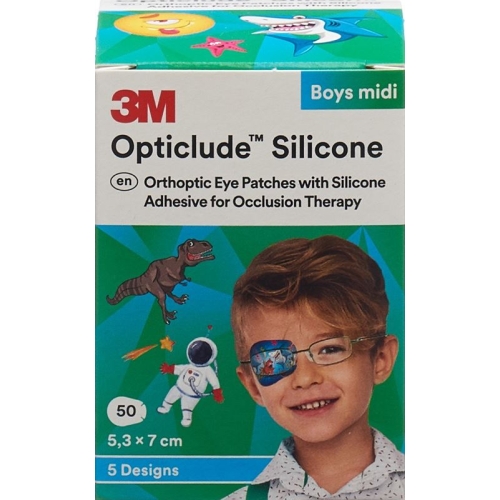 3M Opticlude Sil Augenv 5.3x7cm Midi Bo (n) 50 Stück buy online