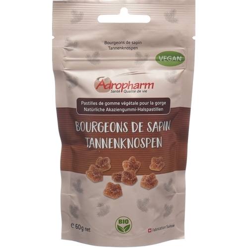 Adropharm Tannenknospen Bonbons Bio Beutel 60g buy online