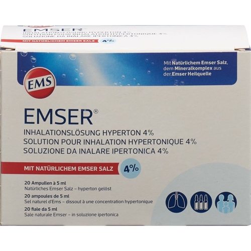 Emser Inhalationslösung 4% Hyperton 20 Stück buy online