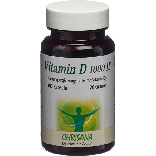 Chrisana Vitamin D3 Kapseln 1000 Ie Dose 100 Stück buy online