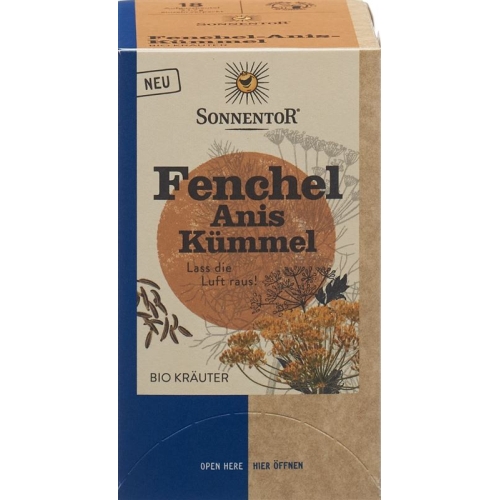 Sonnentor Fenchel Anis Kümmel Tee Bio Beutel 18 Stück buy online