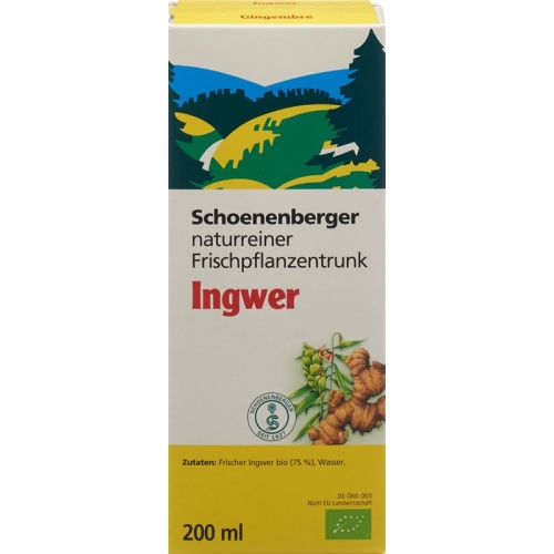 Schönenberger Ginger Fresh Plant Juice Organic 200ml buy online