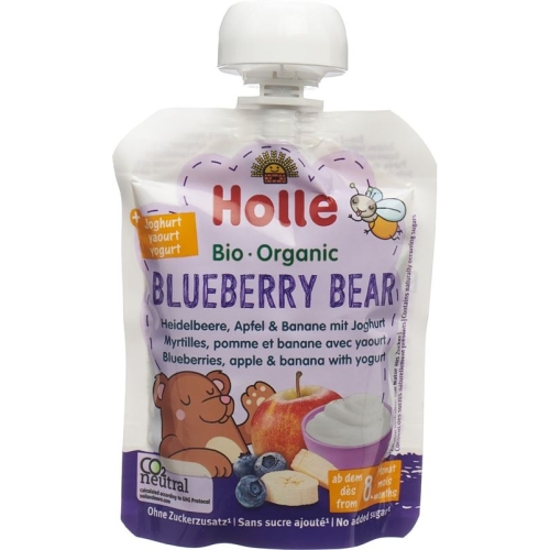 Holle Blueberry Bear Pouchy Heide Apf Ban Jog 85g buy online