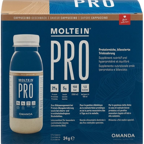 Moltein Pro 1.5 Cappuccino 6 Flasche 34g buy online