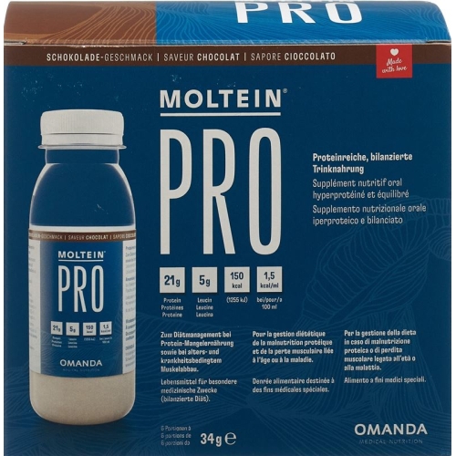 Moltein Pro 1.5 Schokolade 6 Flasche 34g buy online