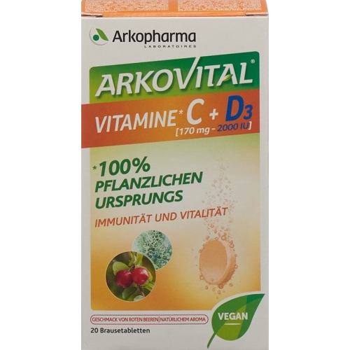 Arkovital Vitamin C + D3 Brausetabletten 20 Stück buy online