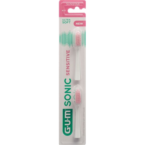 Gum Sonic Sensitive Ersatzköpfe Weiss 2 Stück buy online