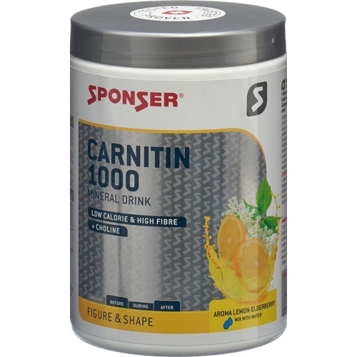 Sponser Carnitin 1000 Mineraldrink Lem-Elder 400g buy online