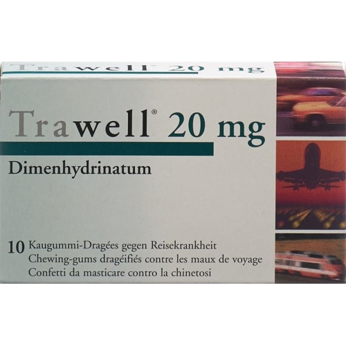 Trawell Kaugummi 20mg 10 Stück buy online