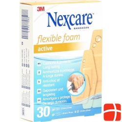 3M Nexcare Pflaster Foam Activ 3 Groess Ass 30 Stück