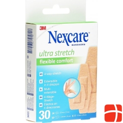 3M Nexcare Pflaster Ult Stretch 3 Groess Ass 30 Stück