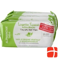 Alphanova BB Trio Care Wipes Bio-Degradable 72 pieces