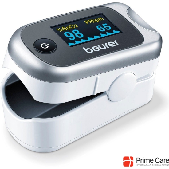 Beurer Finger Pulse Oximeter with Pulse Modulation Index PO 40 