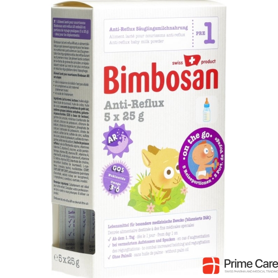 Bimbosan Anti-Reflux 1 Infant Formula On The Go Travel 5x 25 buy online