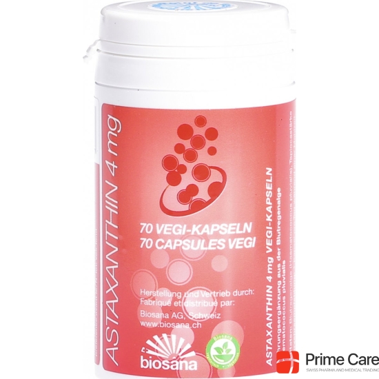 Biosana Astaxanthin Kapseln 4mg Dose 70 Stück buy online