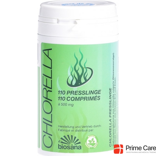 Biosana Chlorella Presslinge Tabletten 500mg Dose 110 Stück buy online