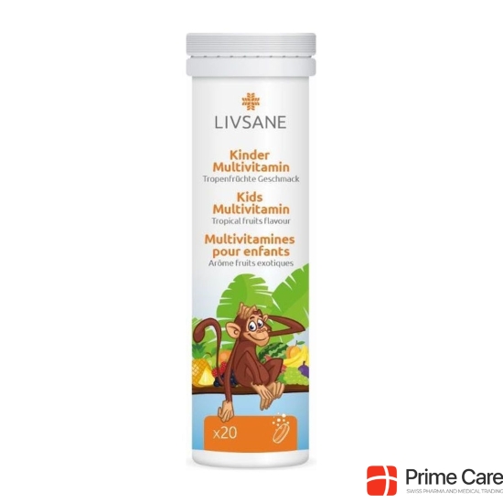 Livsane Kinder Multivit Brausetabletten Tropenfr 20 Stück buy online