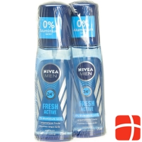 Nivea Men Spray Fresh Active Duo 2x 75ml