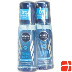 Nivea Men Spray Fresh Active Duo 2x 75ml