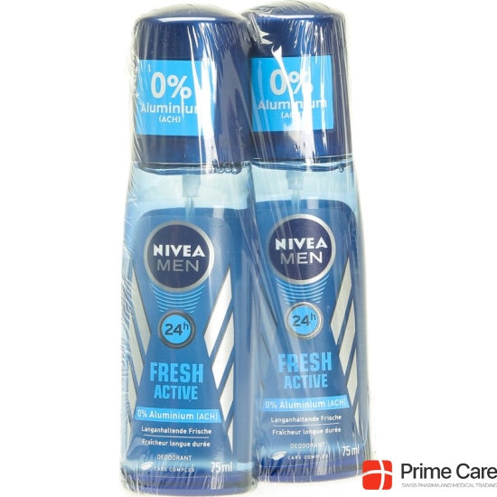 Nivea Men Spray Fresh Active Duo 2x 75ml buy online