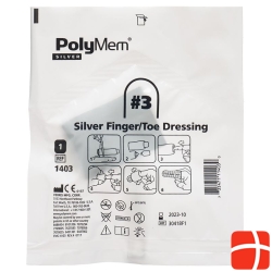 Polymem Fingerver Silver Large Hydroakt No.3 6 Stück