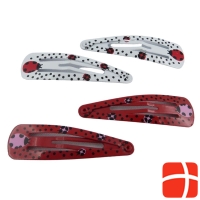 Herba Kids clips 5cm red / white 4 pcs