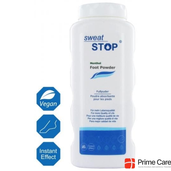 Sweatstop Menthol Fusspuder 100g buy online