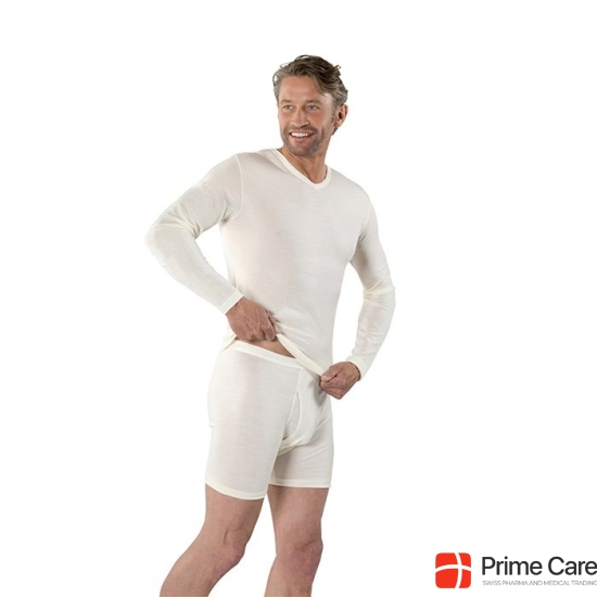 Eusana Herren Langarm Leibchen S/M V Ausschn Ivoir buy online
