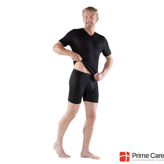 Eusana Herren Kurzarm Leibchen L V Ausschn Schwarz buy online