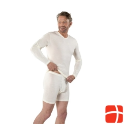 Eusana Herren Langarm Leibchen L V Ausschn Ivoire