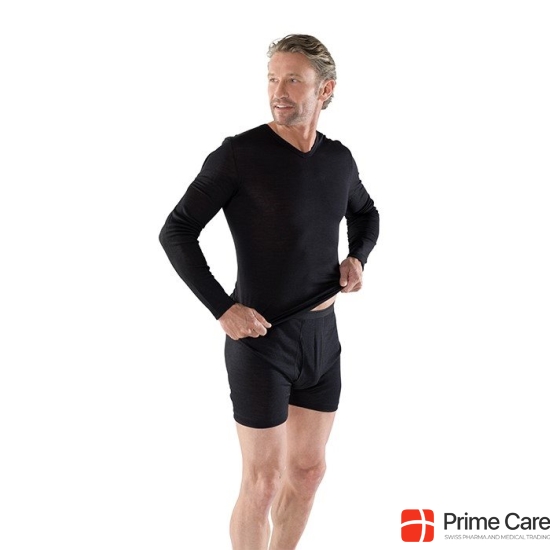 Eusana Herren Langarm Leibchen XL V Ausschn Schwarz buy online