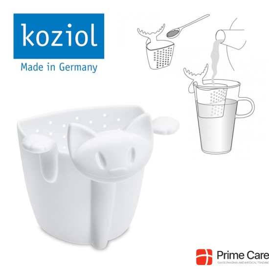 Herboristeria Tea Strainer Koziol Miaou White buy online