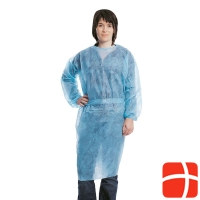 Foliodress Besuchermantel S Blau Nicht Steril 5x 10 Stück