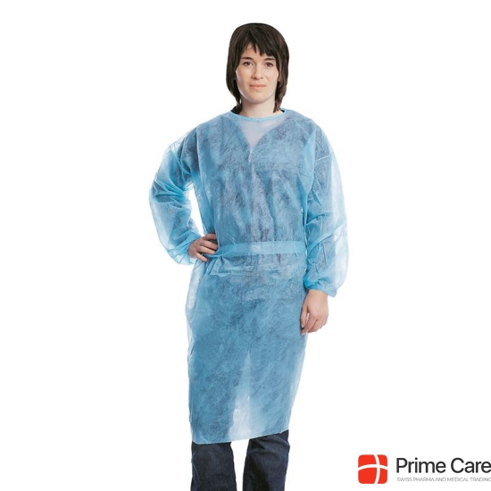 Foliodress Besuchermantel S Blau Nicht Steril 5x 10 Stück buy online
