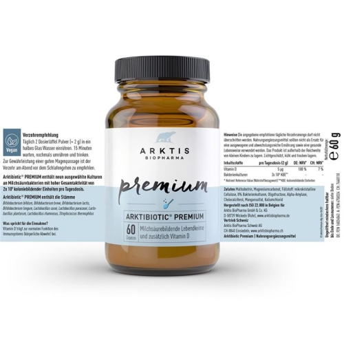 Arktis Premium Arktibiotic Pulver Premium Dose 60g buy online