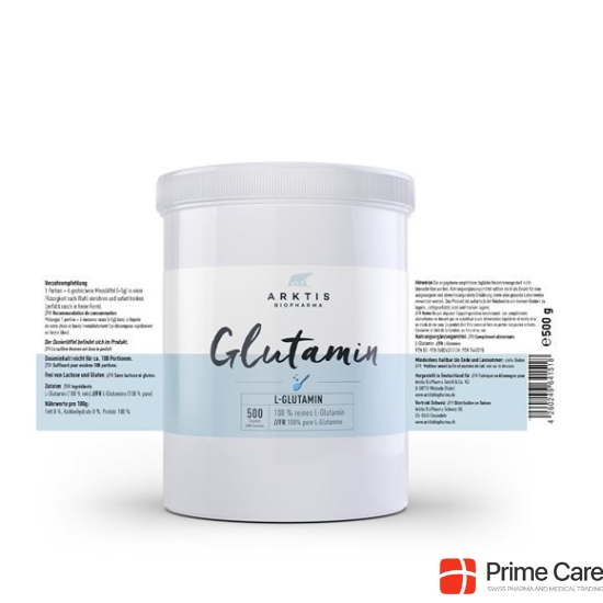 Arktis Glutamin L-glutamin Pulver Dose 500g buy online