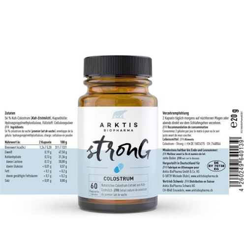 Arktis Strong Colostrum Kapseln Dose 60 Stück buy online
