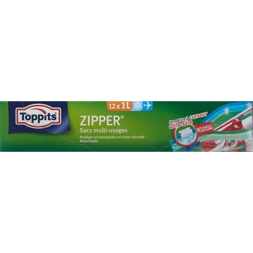 Toppits Zipper Allzweckbeutel 1L 12 Stück buy online