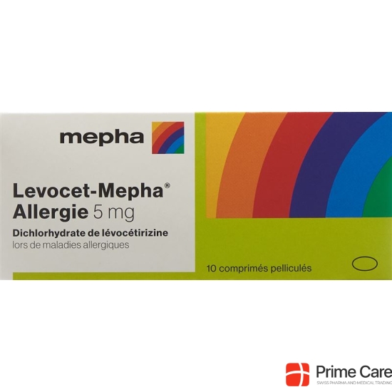 Levocet Mepha Allergie Filmtabletten 5mg 10 Stück buy online