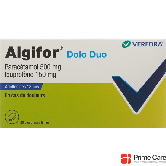 Algifor Dolo Duo Filmtabletten 150mg/500mg 20 Stück buy online