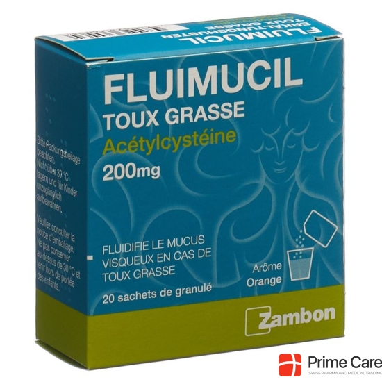 Fluimucil Erkältungshust Granulat 200mg 20 Stück buy online