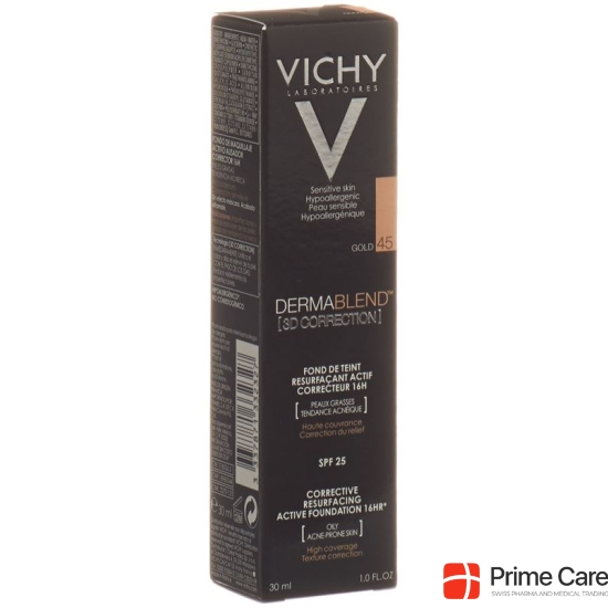 Vichy Dermablend 3D Correction 45 Gold 30ml buy online