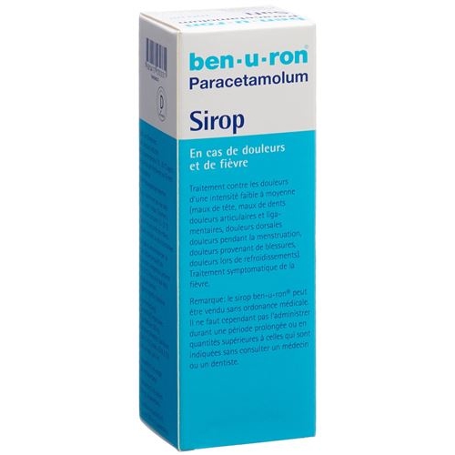 Ben-u-ron syrup 200 mg / 5ml syringe with Fl 100 ml