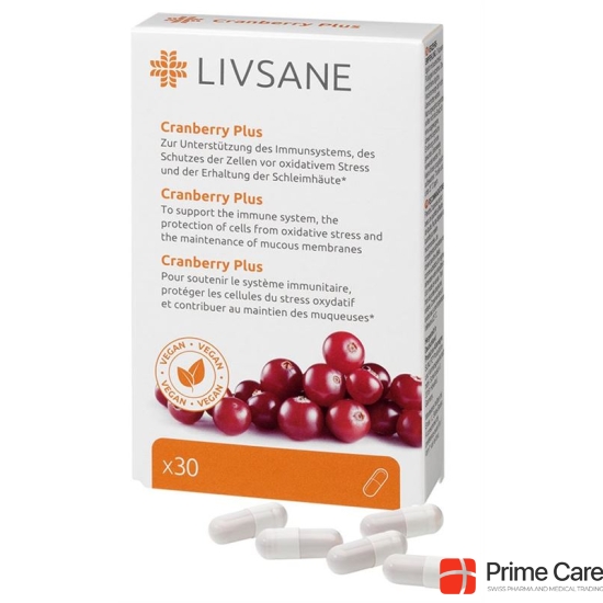 Livsane Cranberry Plus Kapseln 30 Stück buy online