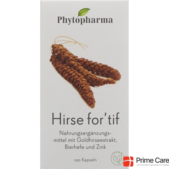 Phytopharma Hirse For'tif Kapseln 100 Stück buy online