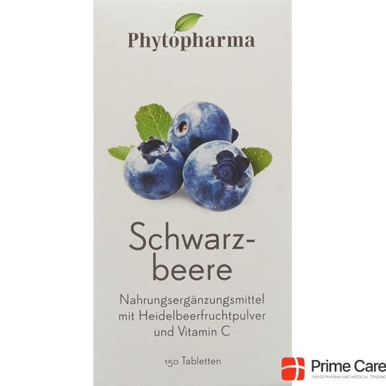 Phytopharma Schwarzbeere Tabletten 150 Stück buy online