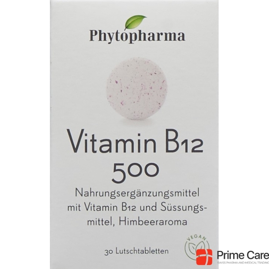 Phytopharma Vitamin B12 Lutschtabletten 500mcg 30 Stück buy online