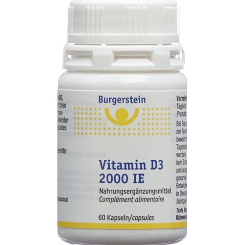 BURGERSTEIN Vitamin D3 capsules 2000 IE buy online