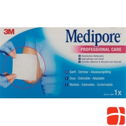 3M Medipore adhesive fleece 20cmx10m liner white