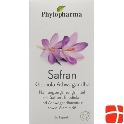 Phytopharma Safran Kapseln Dose 60 Stück